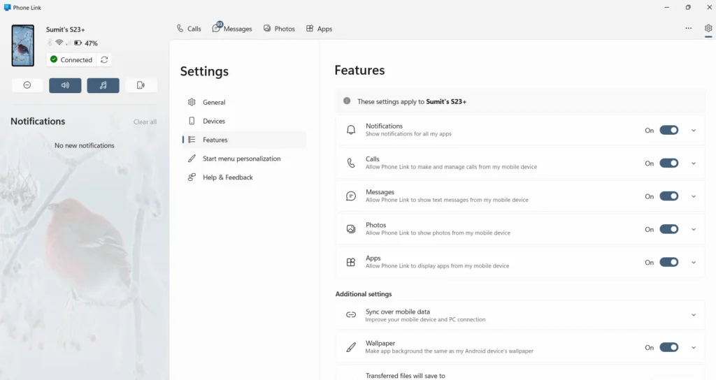 How to remove device in the Phone Link app in Windows 11? 1 Phone Link app