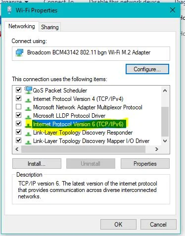 How to Enable IPv6 in Windows 10 1809 2 IPv6