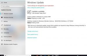 October update