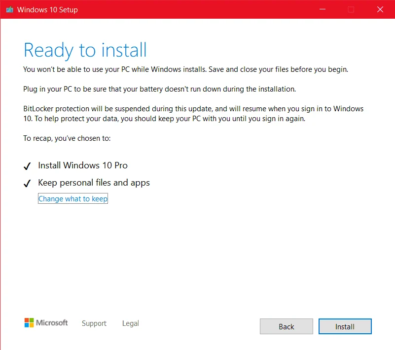 Install Windows 10 version 21H1 manually 5 MCT ISO 8