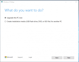 feature update to Windows 10 failed