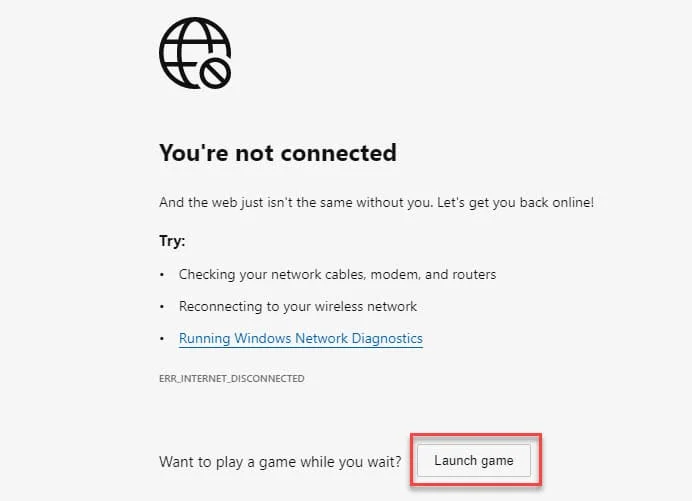 How to play Edge Surf Game in Microsoft Edge 1 Surf game offline