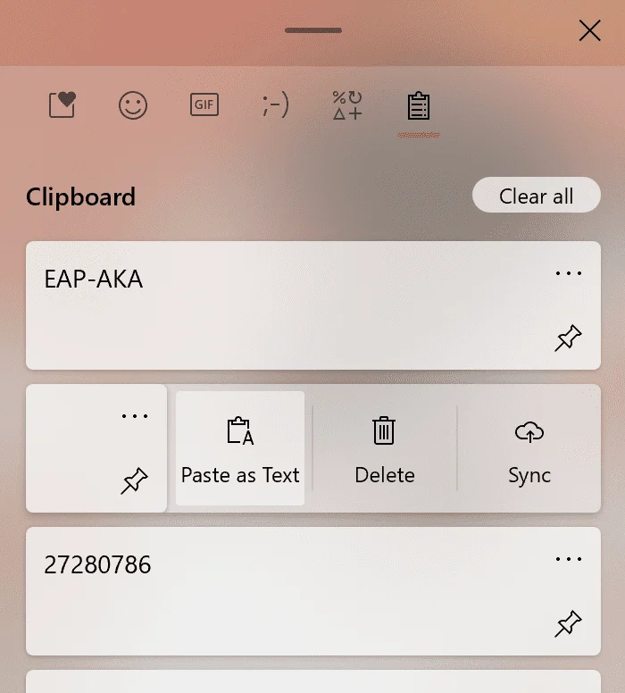 Paste as Plain text in Windows Clipboard 2 Windows-10-paste-plain-text