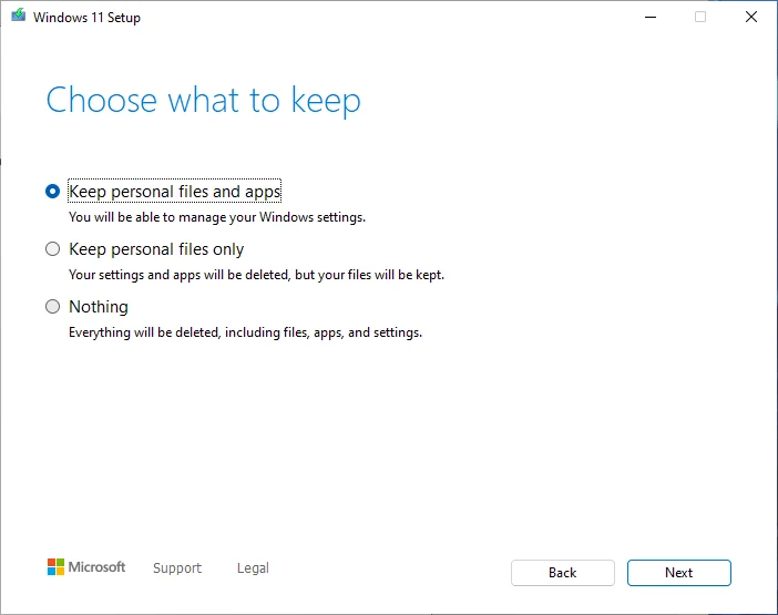 Repair Install Windows 11 using an ISO file 7 5 1