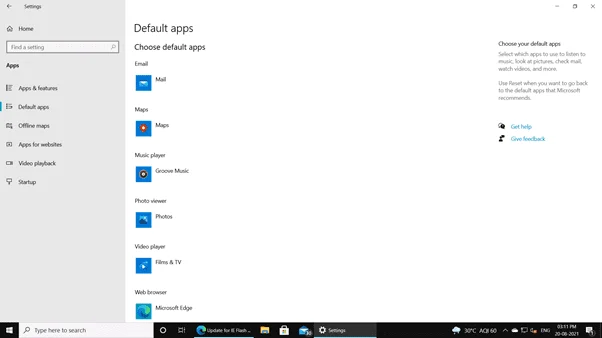 How to change the default apps in Windows 11? 1 image 1 1