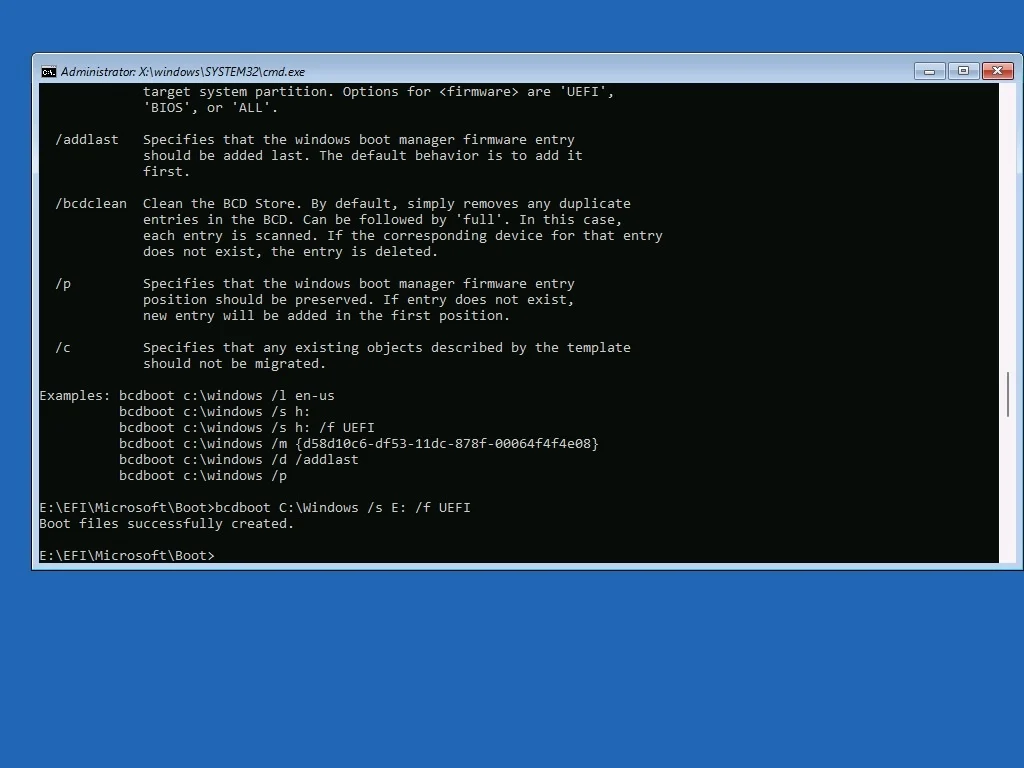 BCDboot