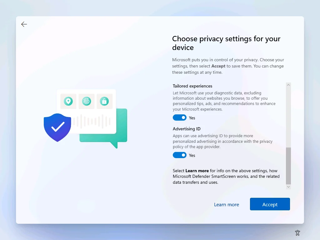 Clean Install Windows 11 12 Privacy Settings after clean Install Windows 11
