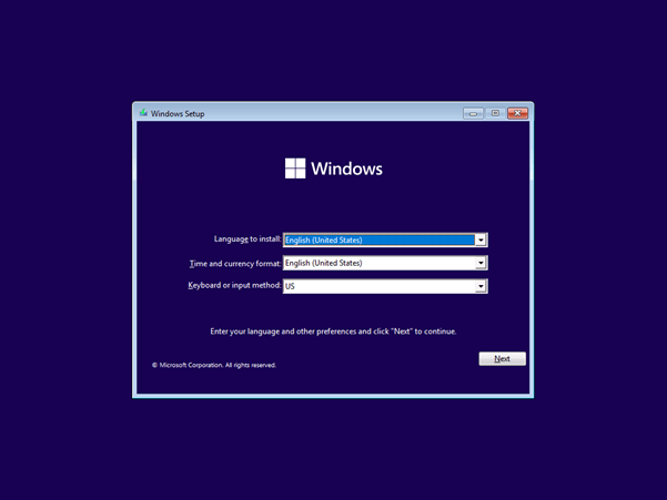 windows 11 fresh install