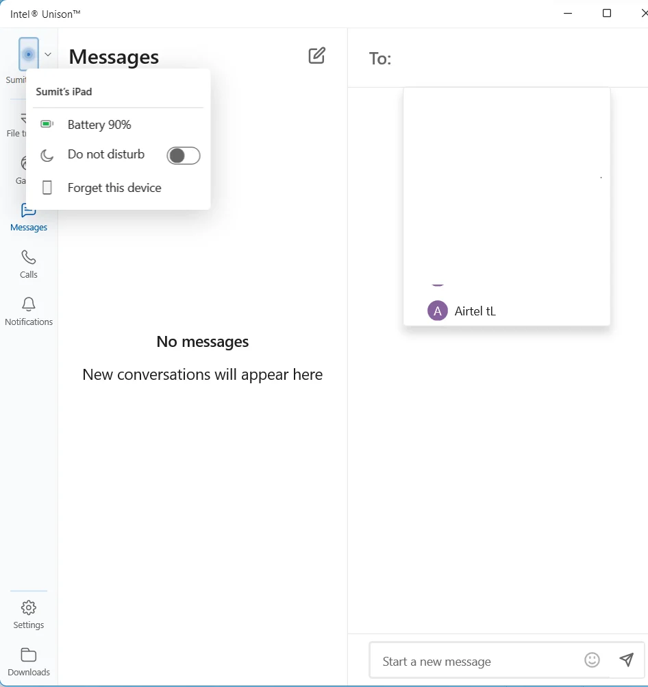 Intel Unison - Sync phone with your Windows Device on an Intel PC 1 Intel Unison app