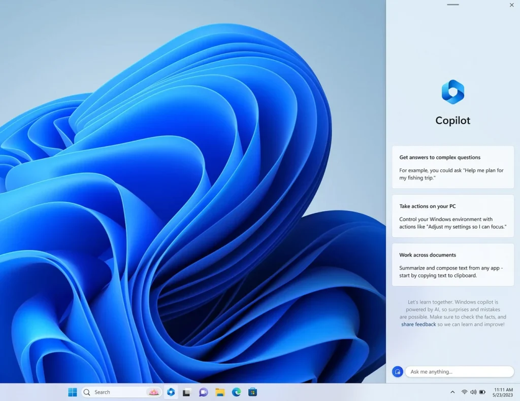 Microsoft announces several new features for Windows 11 at Build 1 Windows Copilot docked