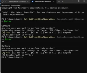 Image for Network share Powershell Fix