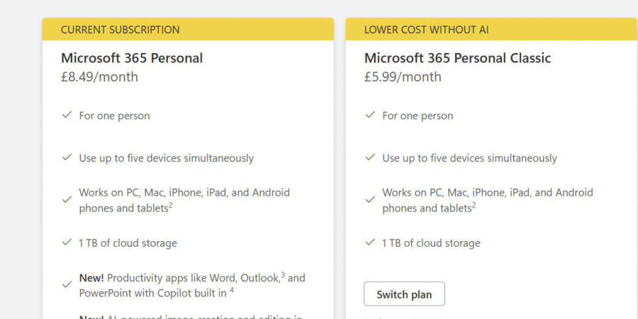 Microsoft 365 Personal Classic