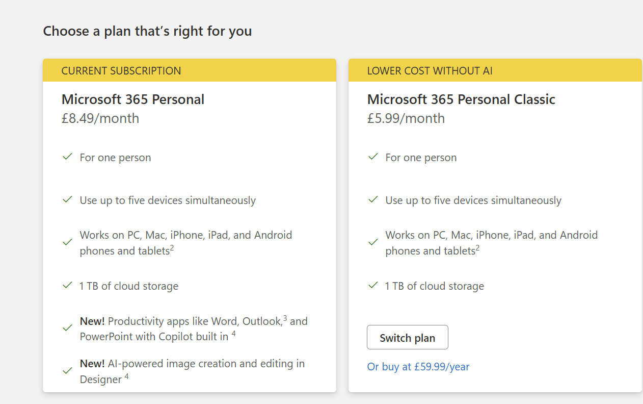 Microsoft 365 Personal Classic