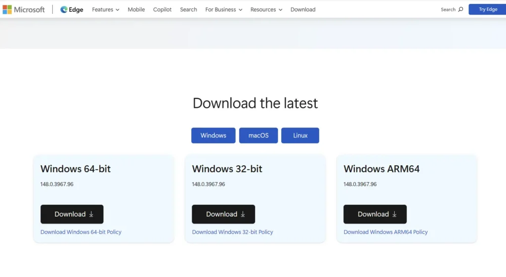 Microsoft Edge missing fix by Edge MSI
