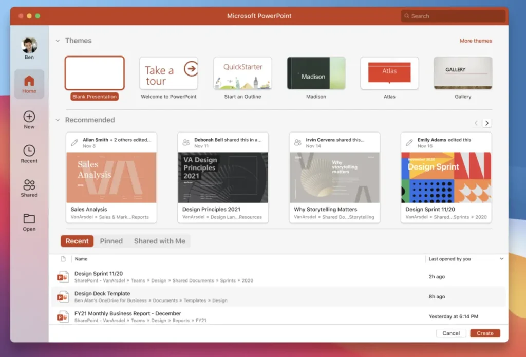 Microsoft 365 for MacOS monterey