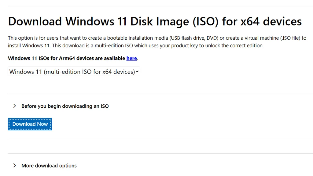 Install Windows 11 26H2 Manually or Offline 2 Windows 11 26H2 install ISO page