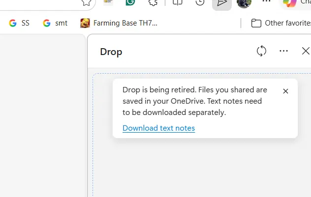 Microsoft Edge Drop retirement: Read if it affects you 1 Microsoft Edge Drop retirement notice