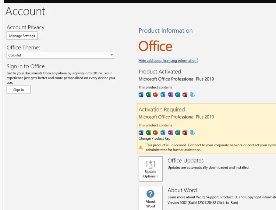 Office 2019 Deactivated After Windows Update: How to Fix Unlicensed Product Error 2 image 2 2